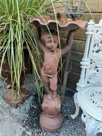 Gietijzer tuinbeeld - waterschaal - tuinornament, Tuin en Terras, Ophalen, Gebruikt, Overige materialen, Mensenbeeld