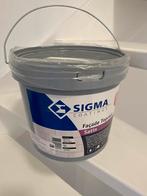 Sigma Facade Topcoat Satin - Wit - 5L, Doe-het-zelf en Verbouw, Verf, Beits en Lak, 5 tot 10 liter, Wit, Nieuw, Ophalen of Verzenden