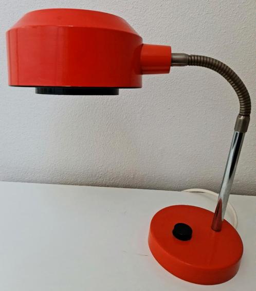 Tafellamp bureaulamp retro cobra ontwerp Jakobsson oranje, Huis en Inrichting, Lampen | Tafellampen, Gebruikt, Minder dan 50 cm