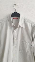 Replay Beige Overhemd - Maat L, Kleding | Heren, Overhemden, Beige, Ophalen of Verzenden, Halswijdte 41/42 (L), Gedragen
