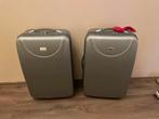 2 Grijze Ruimbagage Koffers - 66x42x24 cm, Sieraden, Tassen en Uiterlijk, Portemonnees, Ophalen, Gebruikt, Grijs, Overige merken