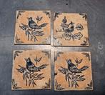 vogel tegels frankrijk antiek, Antiek en Kunst, Antiek | Wandborden en Tegels, Ophalen of Verzenden