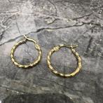 14k gouden oorbellen creolen nieuw wokkels, Ophalen of Verzenden, Nieuw, Goud