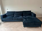 Mooie velvet hoekbank met loungegedeelte, Ophalen, Gebruikt, 100 tot 125 cm, Hoekbank