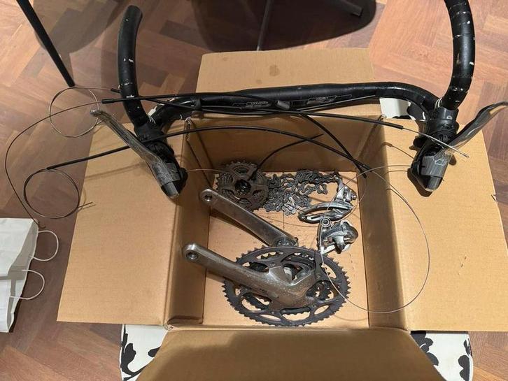 Shimano Ultegra 3 x 10 Speed Groepset, Fietsen en Brommers, Fietsonderdelen, Gebruikt, Racefiets, Derailleur of Ketting, Ophalen