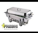 Chafing dish, au-bain Marie, warmhoudbak, rechaud te huur, Ophalen, Zo goed als nieuw