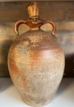 Antieke kruik met rietenstop, Antiek en Kunst, Ophalen