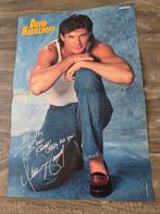 Bravo Poster van David Hasselhoff (gedrukte handtekening), Ophalen of Verzenden, Gebruikt, A1 t/m A3, Rechthoekig Staand