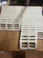 Gira event afdekramen mat wit 2v en 3v, Doe-het-zelf en Verbouw, Elektra en Kabels, Gebruikt, ., Overige typen, Ophalen of Verzenden