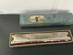 Vintage Hohner Orchester Bravo Mondharmonica, Gebruikt, Overige typen, Chromatisch, Ophalen of Verzenden