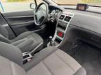 Peugeot 307 SW 1.6-16V Premium 7 persoons Airco/ECC,Cruiseco, Stof, Gebruikt, Zwart, 4 cilinders