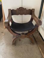 Kasteelstoel, Antiek en Kunst, Antiek | Meubels | Stoelen en Banken, Ophalen of Verzenden