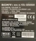 TV toestel met DVD speler, Ophalen of Verzenden, Gebruikt, 50 Hz, Sony