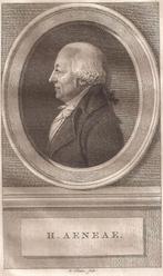 Portret H. Aeneae Ca. 1750 Gravure Vinkeles, Antiek en Kunst, Kunst | Etsen en Gravures, Ophalen of Verzenden
