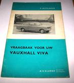 Vraagbaak Vauxhall Viva 1963 Olyslager Kluwer, Auto diversen, Ophalen of Verzenden