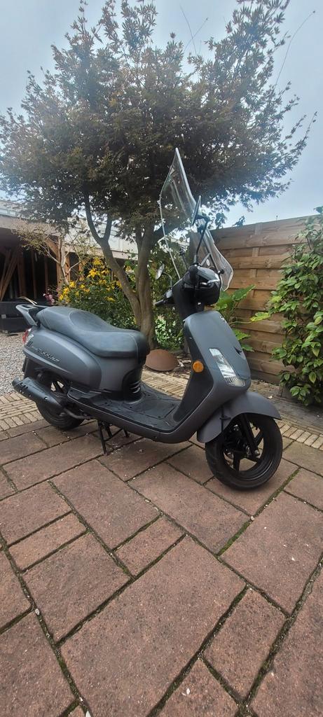 Sym Fiddle 2 scooter (Blauw Kenteken) - 2021, Fietsen en Brommers, Scooters | SYM, Gebruikt, Overige modellen, Maximaal 25 km/u