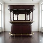 17647 Huisbar Luifelbar Mahonie 2,00 m, Ophalen of Verzenden, Nieuw