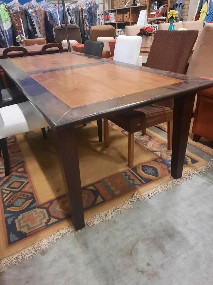 Zware robuuste eettafel 100x220 cm, Antiek en Kunst, Antiek | Meubels | Tafels, Ophalen