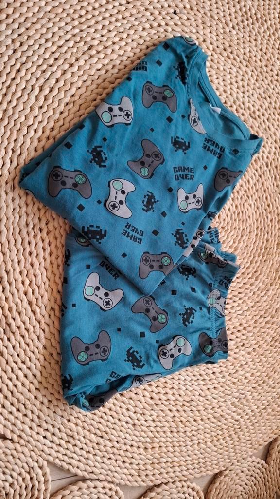 Zeeman Pyjama 146/152 Game Print - Zo Goed Als Nieuw!, Kinderen en Baby's, Kinderkleding | Schoenen en Sokken, Zo goed als nieuw