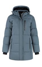 Kjelvik dames winterjas winter jas maat 48 blauw/groen, Ophalen of Verzenden, Zo goed als nieuw, Maat 46/48 (XL) of groter, Groen