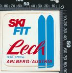 Sticker: Ski Fit Lech - Arlberg Austria, Ophalen of Verzenden, Zo goed als nieuw, Sport