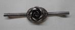 Zilveren vintage Teka broche roos nr.354, 4 tot 7 cm, Verzenden, Zo goed als nieuw, Zilver