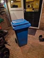 Blauwe Afvalcontainer, Ophalen, Kunststof, Gebruikt, 40 liter of meer