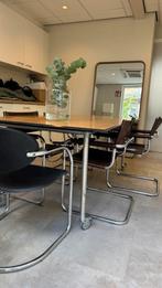 Grote Rechthoekige Eettafel met Wielen, Ophalen, Gebruikt, 200 cm of meer, 50 tot 100 cm
