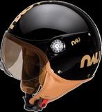 HELM NAU N350 FASHION LUXE ZWART-BR X-LARGE 61-62, Fietsen en Brommers, Brommerhelmen, Ophalen of Verzenden, Nieuw, Extra large of groter