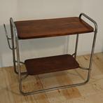 Vintage bauhaus stijl bijzettafel, Ophalen, Minder dan 55 cm, Gebruikt, Bauhaus