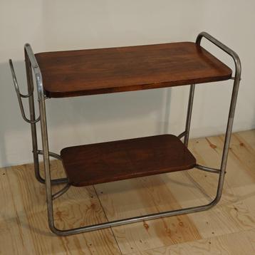 Vintage bauhaus stijl bijzettafel beschikbaar voor biedingen