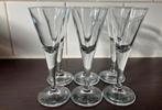 Set van 6 Vintage Likeurglaasjes/ Aquavitglazen uit Zweden, Glas of Glazen, Ophalen of Verzenden, Effen, Glas