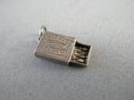 Zeldzame oude bedel zilver Luciferdoosje Matchbox, Verzenden, Zilver, Hanger