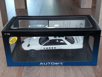 Nissan Skyline GTR R32 Japanese Police | 1:18 | Autoart beschikbaar voor biedingen