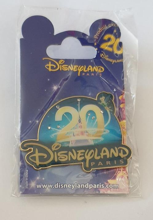 Disneyland Paris 20 jaar met Tinkerbell pin 2012 NIEUW, Verzamelen, Disney, Nieuw, Overige typen, Overige figuren, Verzenden