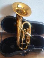King 625 frontbel bariton, Ophalen of Verzenden, Gebruikt, Euphonium of Tenortuba, Met koffer of draagtas
