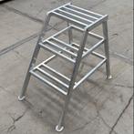 Stukadoorstrap, trap, trapje, opstap, aluminiumtrap, stuc, Doe-het-zelf en Verbouw, Ladders en Trappen, Ophalen of Verzenden, Nieuw