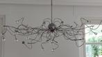 Sierlijke hanglamp, kroonluchter boven eettafel, Huis en Inrichting, Ophalen, Zo goed als nieuw, Glas
