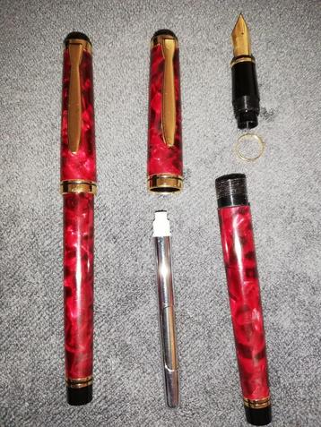 Vulpennen met vergulde 14k Iridium punt. Met inktconverter.  beschikbaar voor biedingen