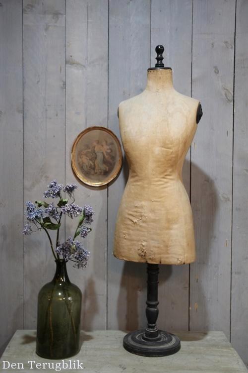 Antieke Franse tafelbuste mannequin, Antiek en Kunst, Antiek | Woonaccessoires, Ophalen of Verzenden