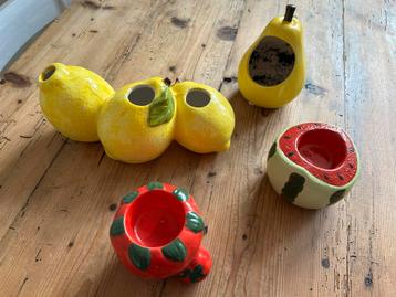 Fruit Vazen Set - 5 stuks beschikbaar voor biedingen
