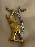 Swarovski broche olifant, Sieraden, Tassen en Uiterlijk, Broches, Ophalen of Verzenden, Zo goed als nieuw, Overige materialen