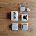 Busch Jaeger schakelaars en stopcontact, opbouw, Ophalen of Verzenden, Gebruikt, Schakelaar