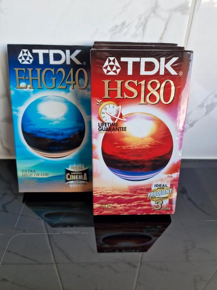 TDK VHS Videocassettes - Nieuw in Verpakking, Audio, Tv en Foto, Videospelers, Nieuw, Videoband, Ophalen of Verzenden