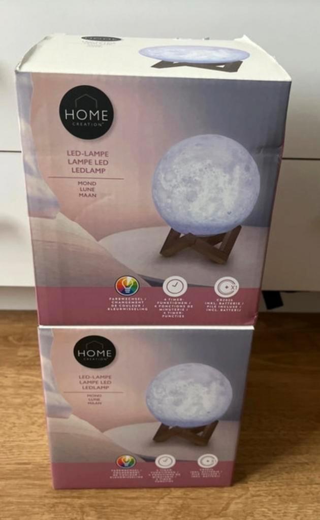 Maanlampje LED - Nieuw in doos, Huis en Inrichting, Lampen | Vloerlampen, Nieuw, Minder dan 100 cm, Kunststof, Ophalen of Verzenden