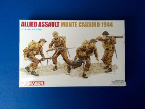 Dragon	6515	Allied Assault Monte Cassino 1944 Includes. Sikh, Hobby en Vrije tijd, Modelbouw | Figuren en Diorama's, Nieuw, 1:35 tot 1:50