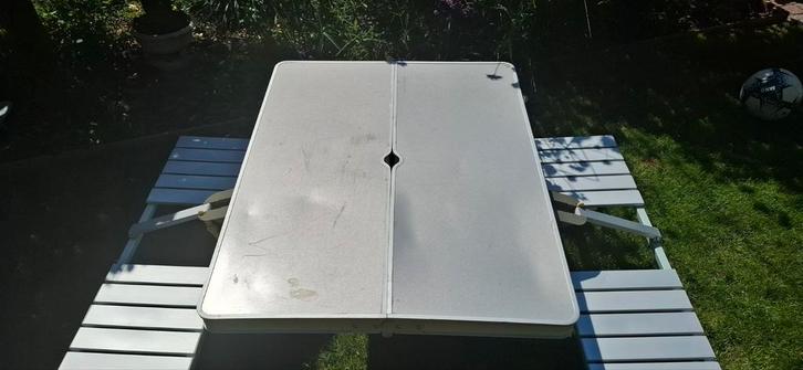 Picknicktafel, Caravans en Kamperen, Kampeermeubelen, Gebruikt, Ophalen
