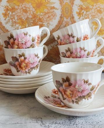 Vintage Barratts Staffordshire Engels theeservies jr 50/60 beschikbaar voor biedingen