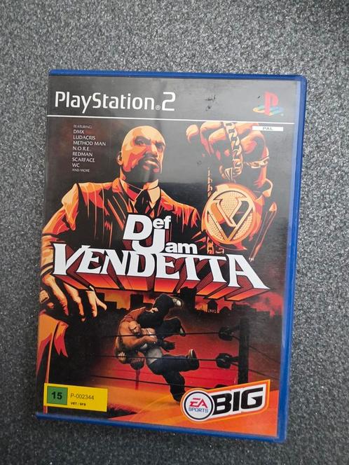 Def Jam Vendetta - PlayStation 2, Spelcomputers en Games, Games | Sony PlayStation 2, Gebruikt, Vechten, 2 spelers, Vanaf 16 jaar