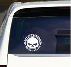 Harley Davidson auto sticker wit rond 12 cm